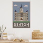 Poster Palais de justice de Denton Texas (Cuisine)
