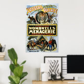 Poster Palais de la cristal de la ménagerie de Wombwell (Bureau à domicile)