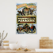 Poster Palais de la cristal de la ménagerie de Wombwell (Cuisine)