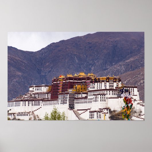 Poster Palais de Potala à Lhassa - Tibet (Devant)
