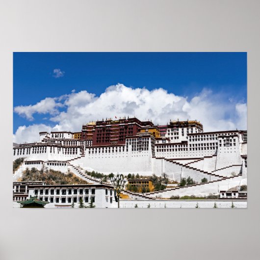 Poster Palais de Potala à Lhassa - Tibet (Devant)