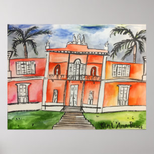 Poster Palais de Sant'Ana Açores Ponta Delgalda São Migue