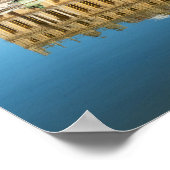 Poster Palais de Versailles et réflexion dans un étang (Coin)