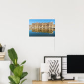 Poster Palais de Versailles et réflexion dans un étang (Bureau à domicile)