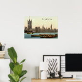 Poster Palais de Westminster à Londres (Bureau à domicile)