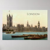 Poster Palais de Westminster à Londres (Devant)