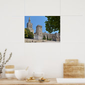 Poster Palais des Papes à Avignon en France (Cuisine)