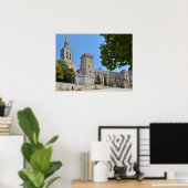 Poster Palais des Papes à Avignon en France (Bureau à domicile)