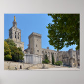 Poster Palais des Papes à Avignon en France (Devant)