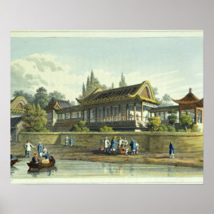 Poster Palais d'été de l'empereur, vis-à-vis de la ville
