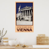 Poster Palais du Parlement autrichien Vienne (Cuisine)