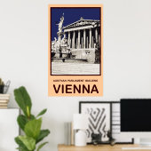Poster Palais du Parlement autrichien Vienne (Bureau à domicile)