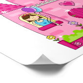 Poster Palais enchanté rose étincelant (Coin)