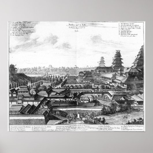 Poster Palais impérial à Ido, Japon (Devant)