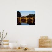 Poster Palais impérial, pont Nijubashi, Tokyo, Japon (Cuisine)