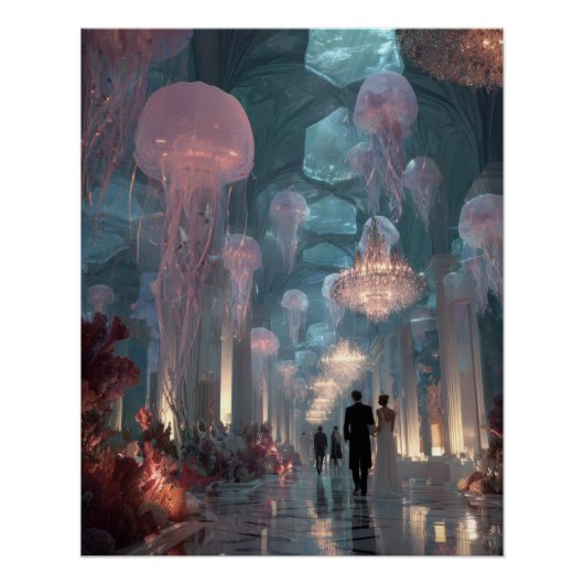 Poster Palais Sous-Marin de Méduses Lumière Fantastique A (Devant)