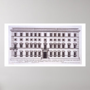 Poster Palazzo Chigi, Piazza Colonna, Rome, de 'Palazzi