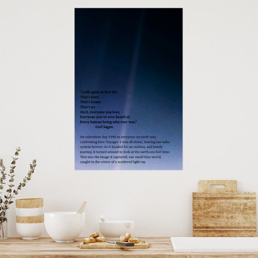 Poster Pale Blue Dot (Cuisine)