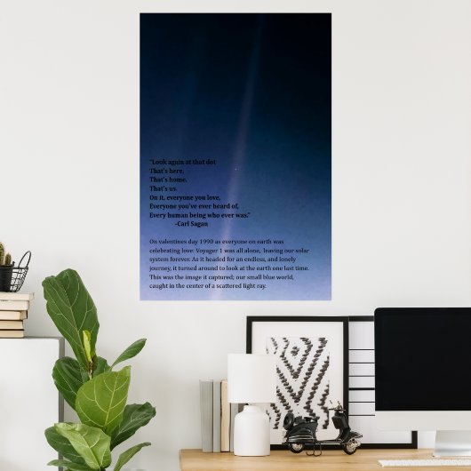 Poster Pale Blue Dot (Bureau à domicile)