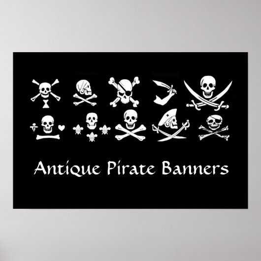 POSTER PÂLE DE PIRATES NOIRES, OBJETS TRAVERSÉS, ÉPINES (Devant)