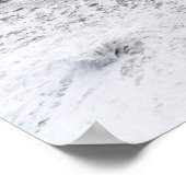 Poster Pale foamy ocean seascape, Iceland (Coin)