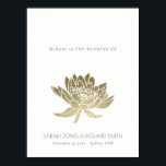 POSTER PALE GLAMOREUX OR BLANC LOTUS MARIAGE FLORAL<br><div class="desc">Si vous avez besoin d'une personnalisation ou d'autres éléments correspondants,  n'hésitez pas à me contacter à l'adresse yellowfebstudio@gmail.com</div>