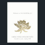 POSTER PALE GLAMOREUX OR BLANC LOTUS MARIAGE FLORAL<br><div class="desc">Si vous avez besoin d'une personnalisation ou d'autres éléments correspondants,  n'hésitez pas à me contacter à l'adresse yellowfebstudio@gmail.com</div>