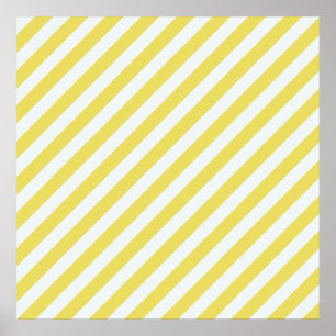 Poster Pale Gold et White Stripes par Shirley Taylor