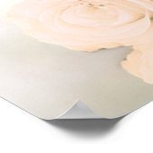 Poster Pale Peach Rose Stylish Unplugged Mariage Cerememy (Coin)