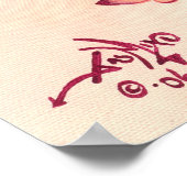 Poster Pale Rose ART IMPRIMER imaginaire ange (Coin)