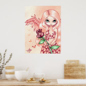 Poster Pale Rose ART IMPRIMER imaginaire ange (Cuisine)