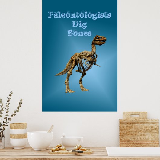 Poster Paléontologistes Dig Bones (Cuisine)