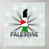 Poster Palestine Flag Map 2.0 (Devant)