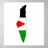 Poster Palestine Flag Map full size (Devant)