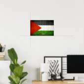 Poster Palestine Grunge (Bureau à domicile)
