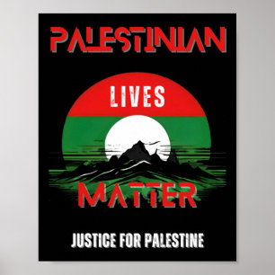 Poster Palestine Lives S - Justice For Palestine Stick