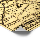 Poster PalestineCarte panoramiquePalestine (Coin)