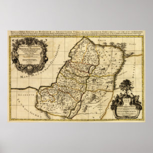 Poster PalestineCarte panoramiquePalestine