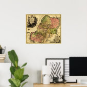 Poster PalestineCarte panoramiquePalestine 5 (Bureau à domicile)