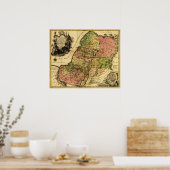 Poster PalestineCarte panoramiquePalestine 5 (Cuisine)