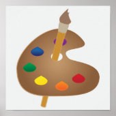 Poster Palette d'artiste (Devant)