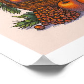 Poster Palette de couleurs distinct : Pommes orange trans (Coin)