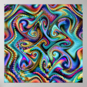 Poster Palette d'hiver fractale (Devant)