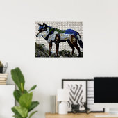 Poster Palette du prédateur : Mosaïque du loup (Bureau à domicile)
