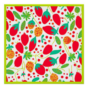 Poster Palette Fruitueuse Motif Vif