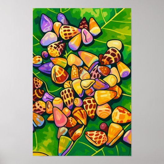 Poster Palette n°2 de l'océan (Devant)