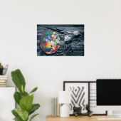 Poster Palette Peintres (Bureau à domicile)