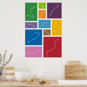Poster Palettes de transit de Barcelone (Cuisine)