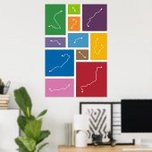 Poster Palettes de transit de Barcelone (Bureau à domicile)