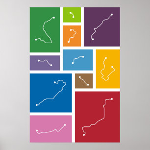Poster Palettes de transit de Barcelone